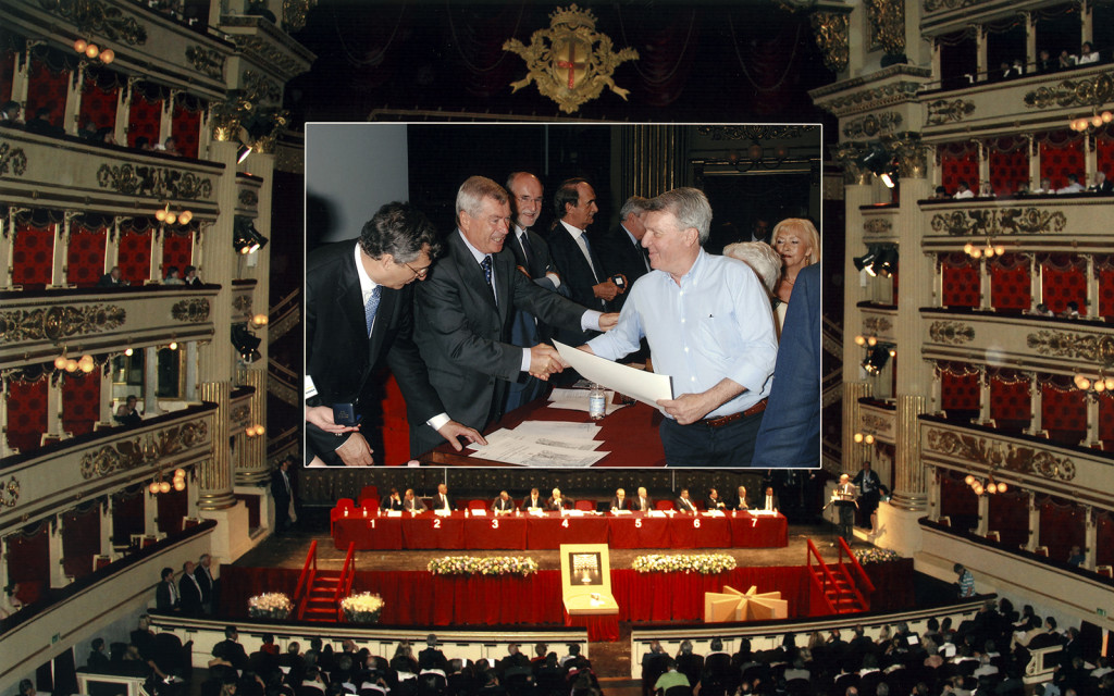 Premiazione al Teatro alla Scala dell'insegna di Impresa Storica nel Comune di Milano